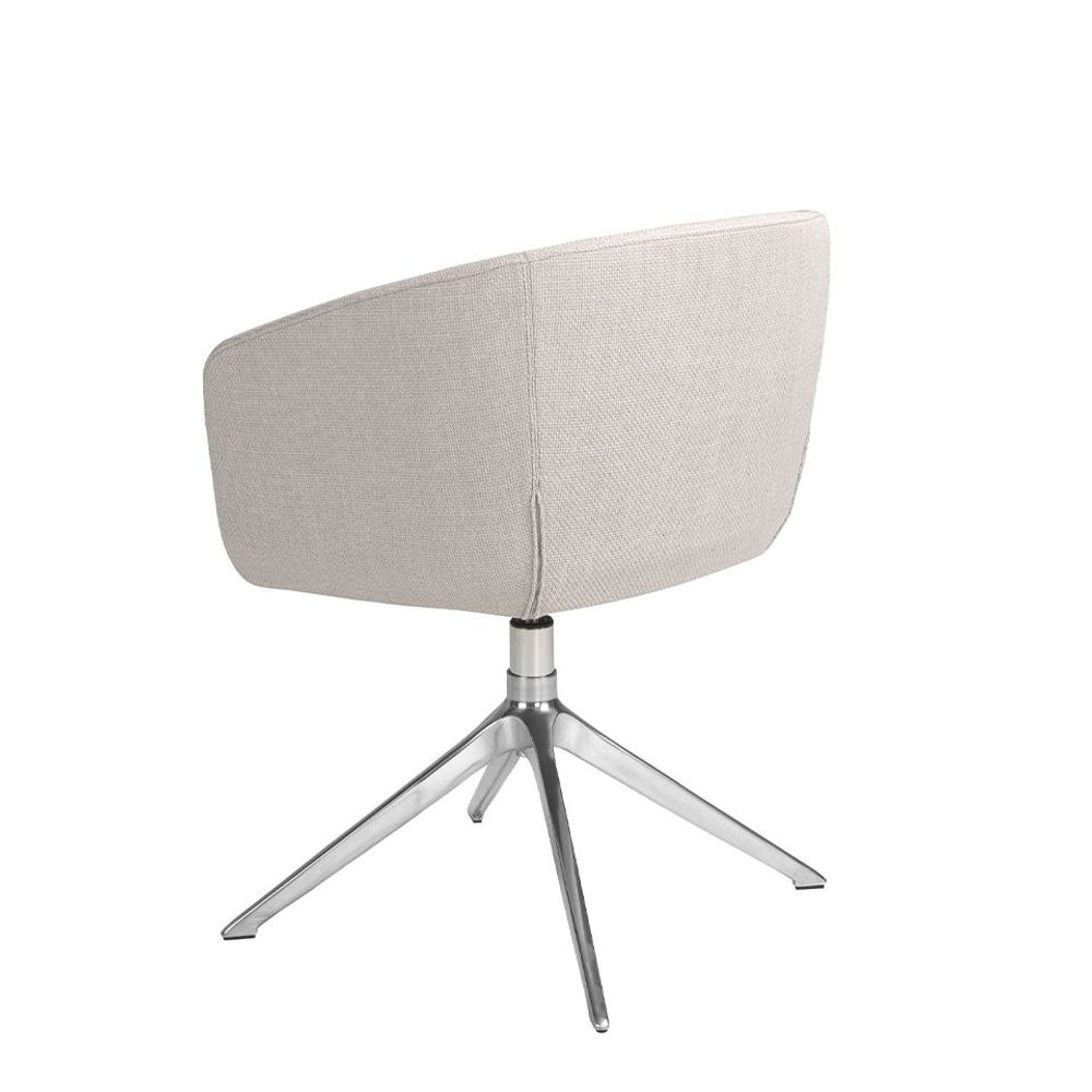 Chairs - Swivel chair light grey fabric - ANGEL CERDÁ