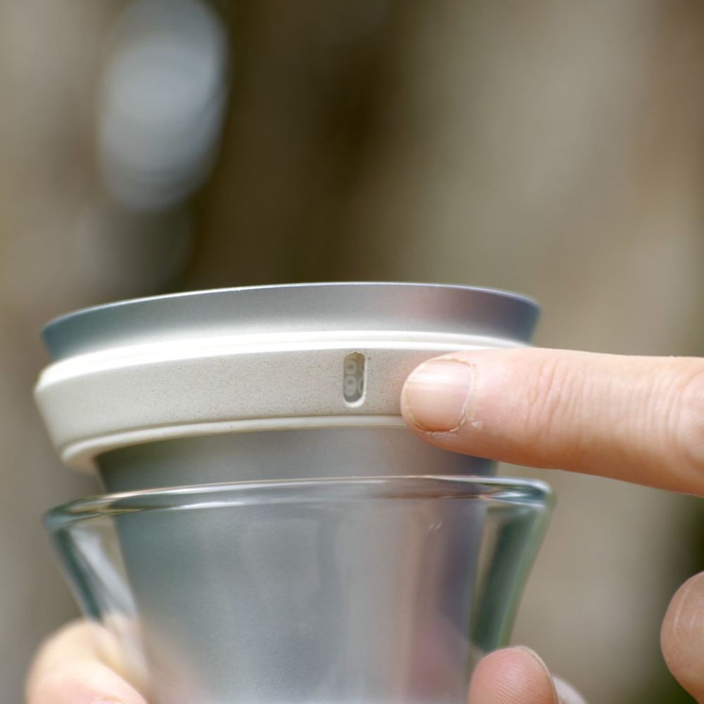 Ustensiles de cuisine - Carafe filtrante en verre - suivi charbon actif - blanc - 1L - WEETULIP - CARAFE FILTRANTE NATURELLE