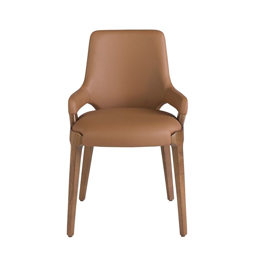 Chairs - Brown leatherette chair - ANGEL CERDÁ