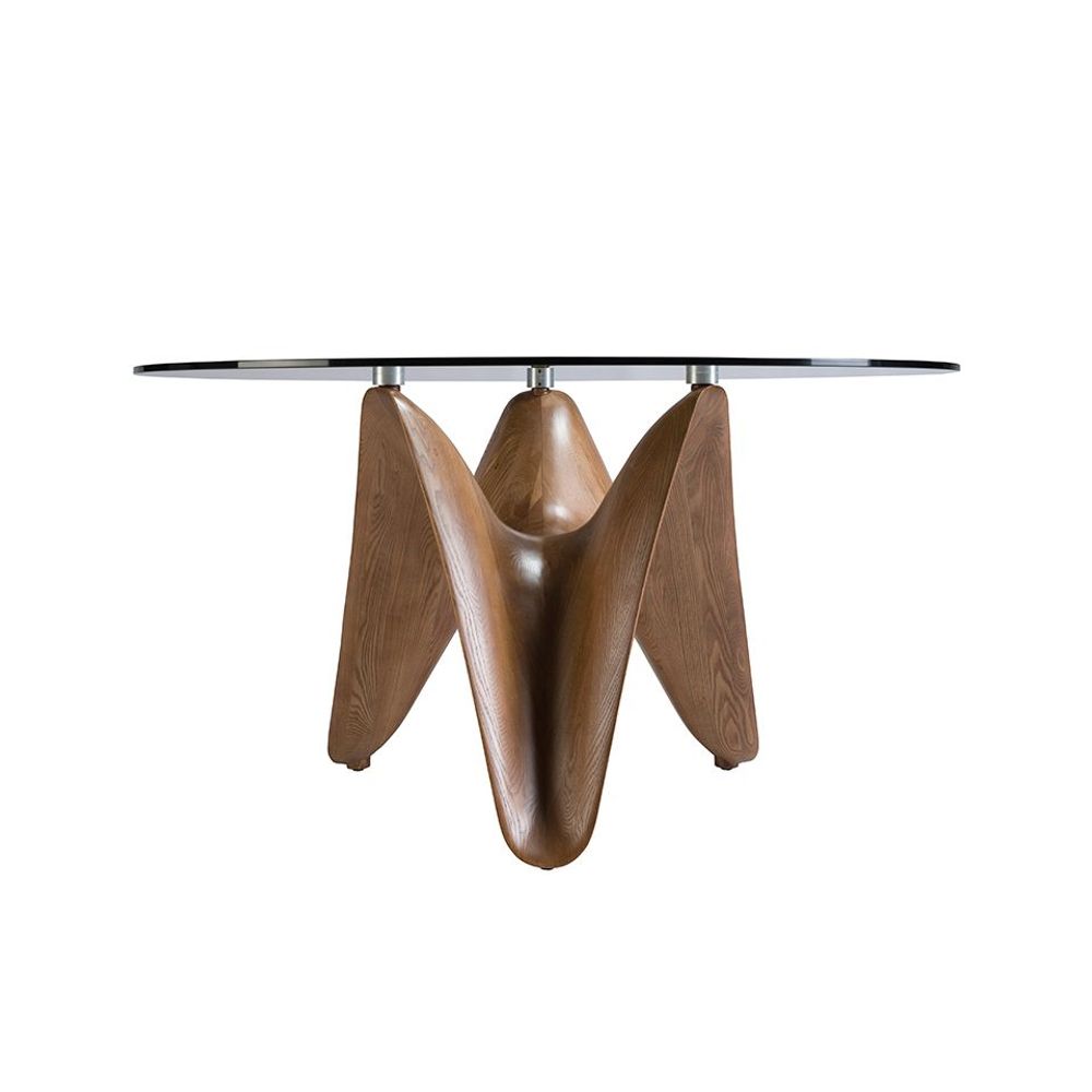 Dining Tables - Round tempered glass dining table - ANGEL CERDÁ
