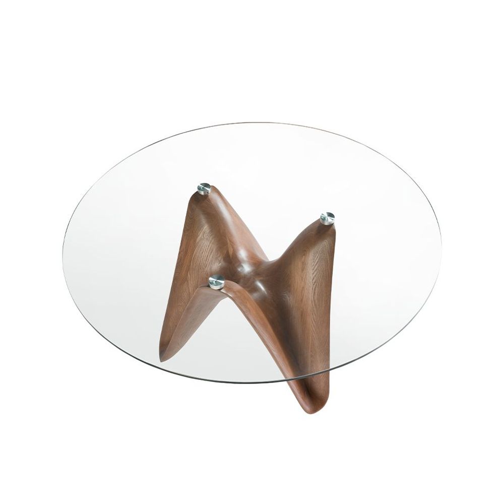 Dining Tables - Round tempered glass dining table - ANGEL CERDÁ