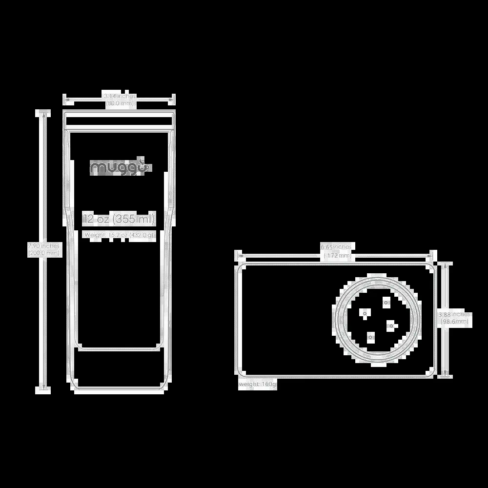 Objets design - Muggo Travel & Office Mug voyage transportable sans fuite contrôle de température noir charge téléphone - OUI SMART