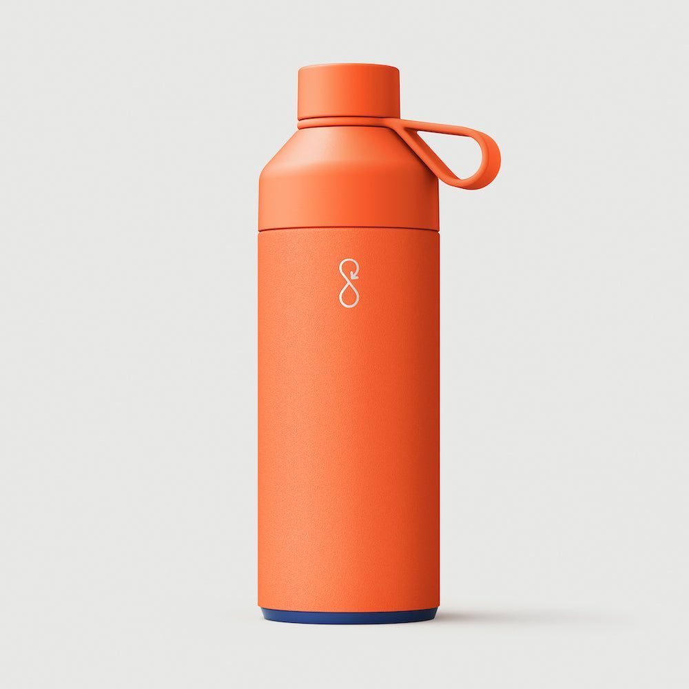 Cadeaux - "Ocean Bottle" la gourde originale (1L) - Orange soleil - OCEAN BOTTLE