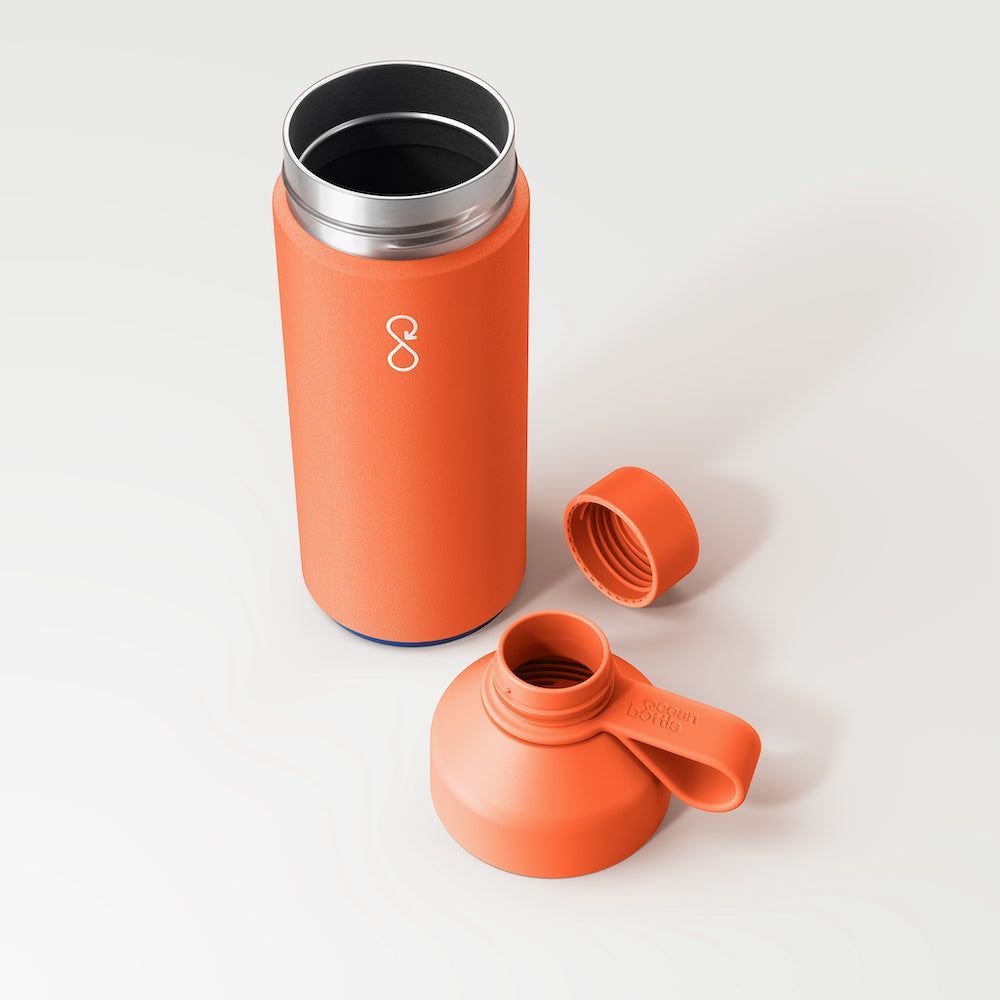 Cadeaux - "Ocean Bottle" la gourde originale (1L) - Orange soleil - OCEAN BOTTLE