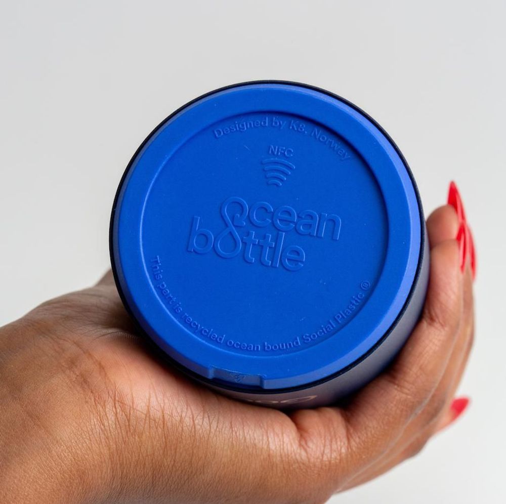 Accessoires de déco extérieure - "Ocean Bottle" la gourde GO (500ml) - Bleu marine - OCEAN BOTTLE