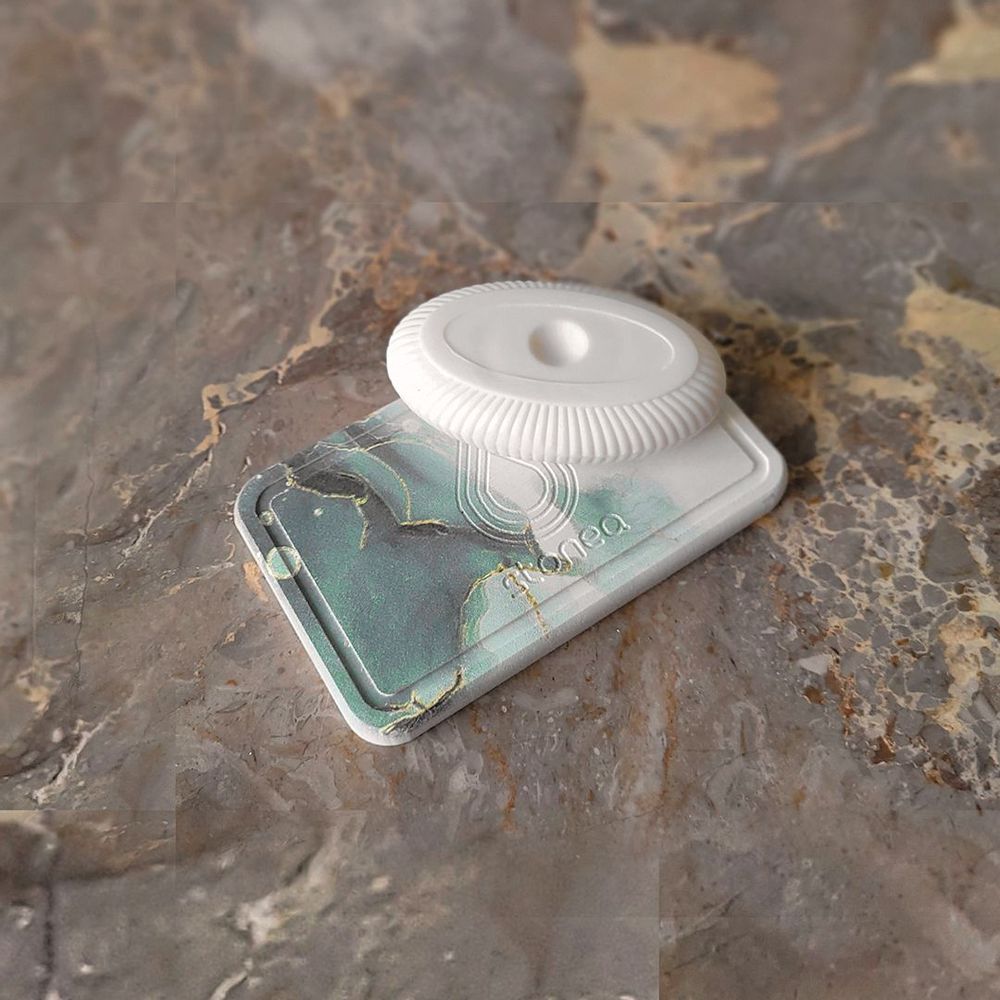 Porte-savons - Porte savon pierre absorbante anti odeur jaune vert bleu noir gris marbre diatomite - OSNA