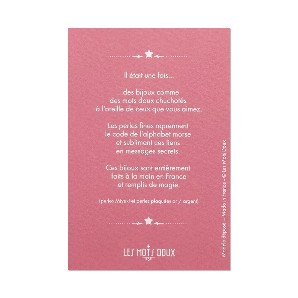 Jewelry - Morse code children's bracelet: Princess - LES MOTS DOUX
