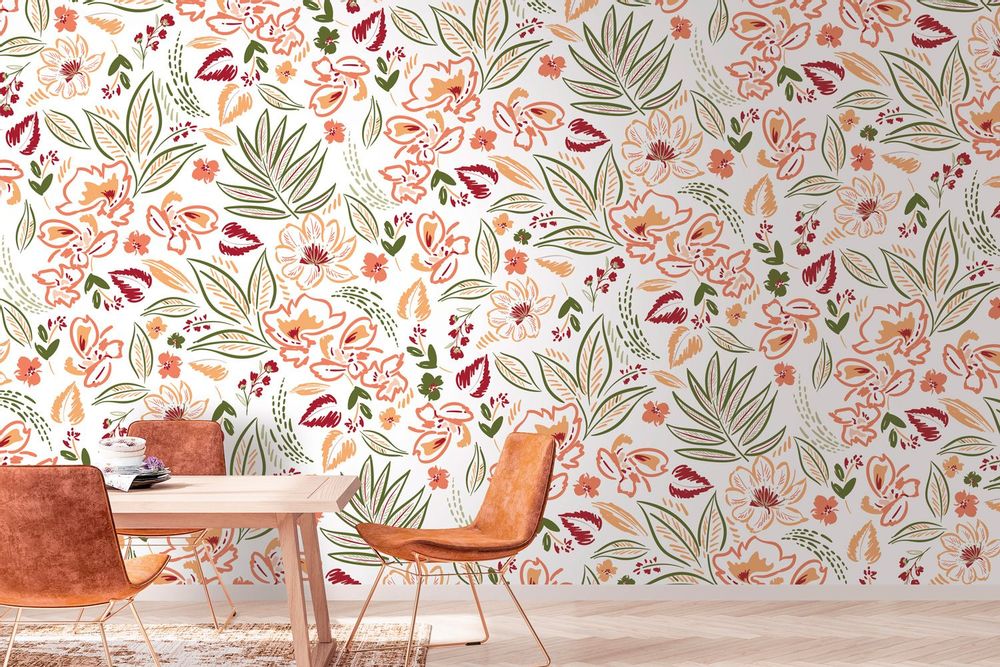 Decorative objects - GERMINA custom wallpaper. - LGD01 DECOR MURAL SUR MESURE