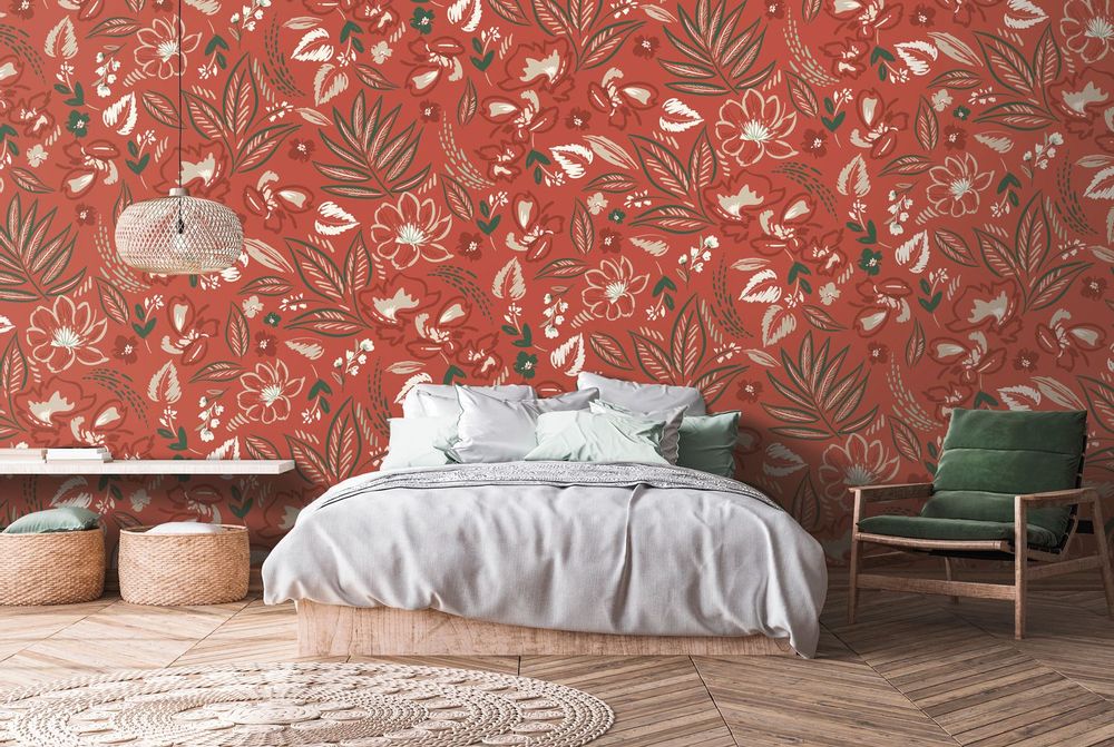 Decorative objects - GERMINA custom wallpaper. - LGD01 DECOR MURAL SUR MESURE