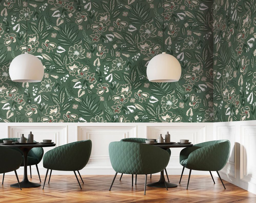 Decorative objects - GERMINA custom wallpaper. - LGD01 DECOR MURAL SUR MESURE