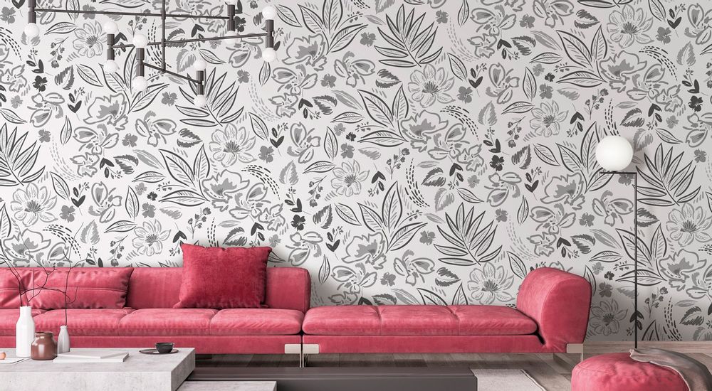 Decorative objects - GERMINA custom wallpaper. - LGD01 DECOR MURAL SUR MESURE