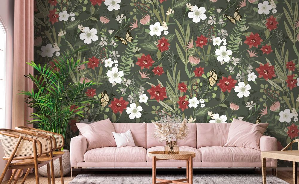Papiers peints - Papier peint sur mesure FLORAISON - LGD01 DECOR MURAL SUR MESURE