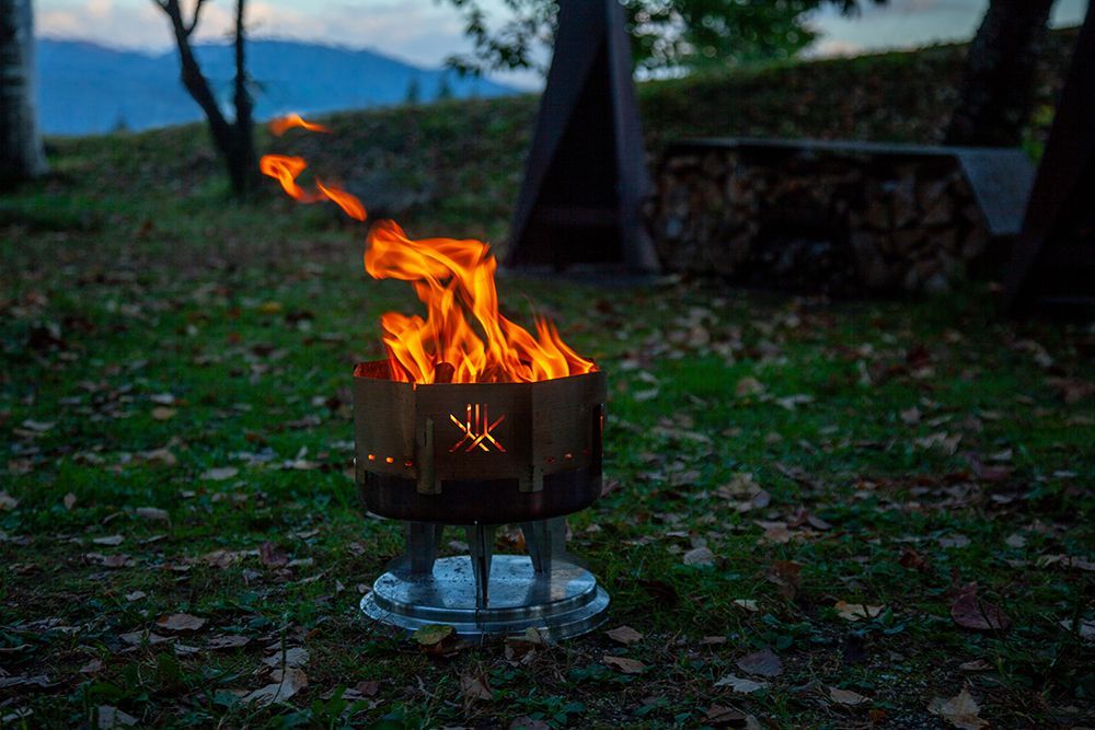 Objets de décoration - Foyer creusé mobile en cuvette métal pour activités en plein air - FIRESIDE