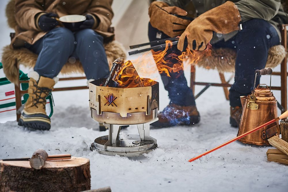 Objets de décoration - Foyer creusé mobile en cuvette métal pour activités en plein air - FIRESIDE
