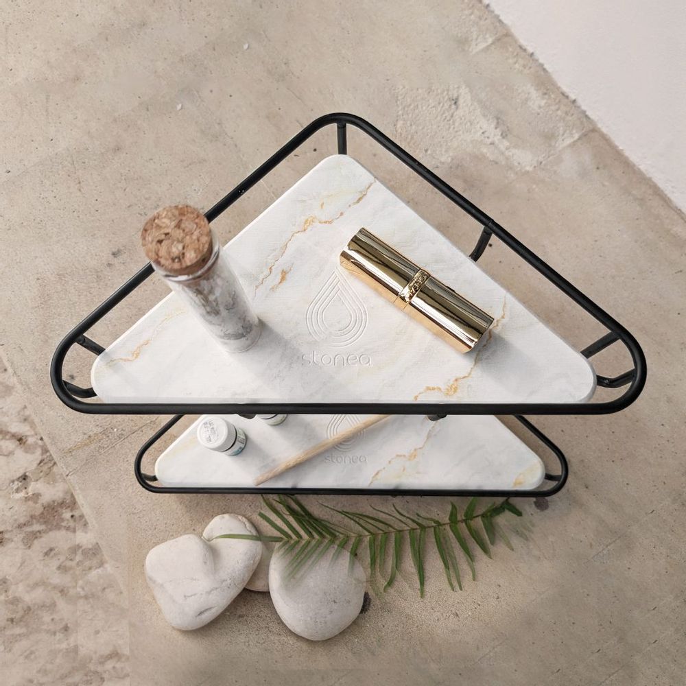 Objets design - Plateau de maquillage absorbant l'humidité anti bactérien or noir aune vert bleu noir gris marbre diatomite TRIYAN - OSNA