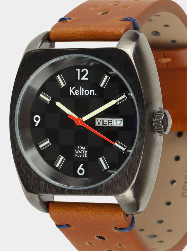 Watchmaking - RC 22 Damier Brown Watch - KELTON