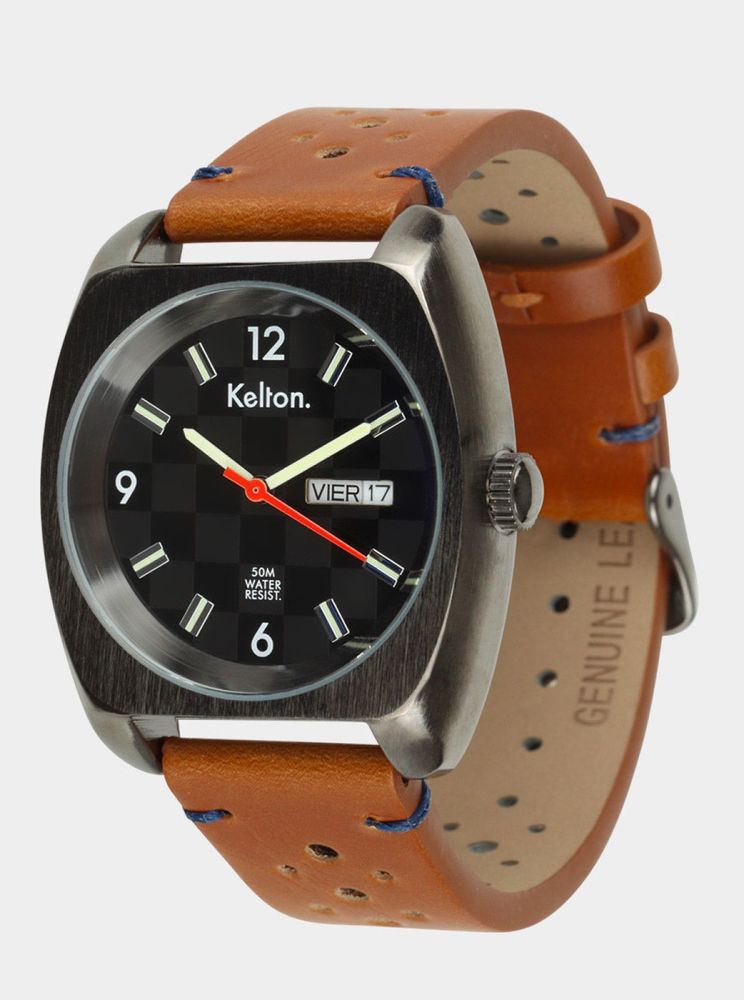 Watchmaking - RC 22 Damier Brown Watch - KELTON