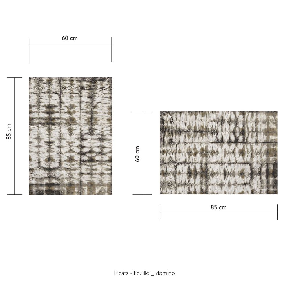 Papiers peints - Papier Peint PLEATS - Feuille-domino - LAUR MEYRIEUX COLLECTION