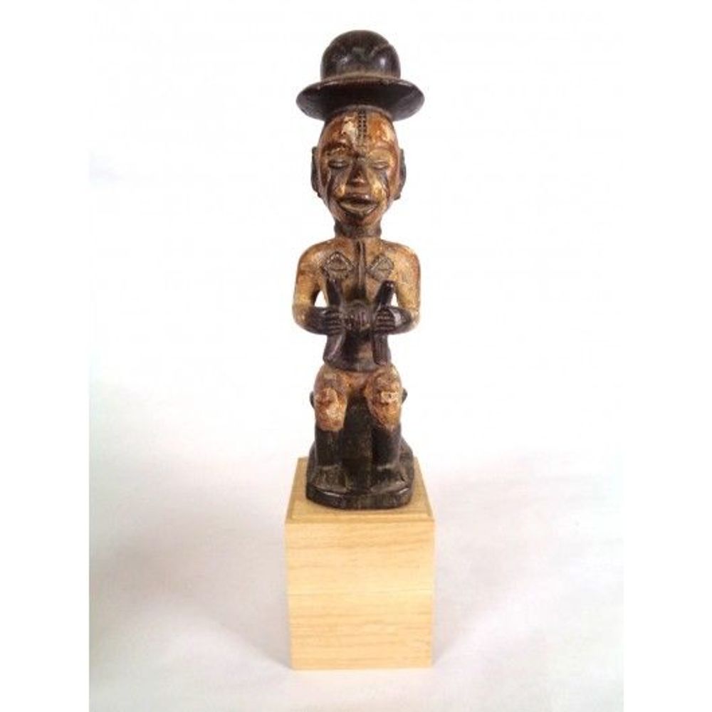 Sculptures, statuettes et miniatures - Socle chêne pour statue 8x8x10 cm - CALAOSHOP