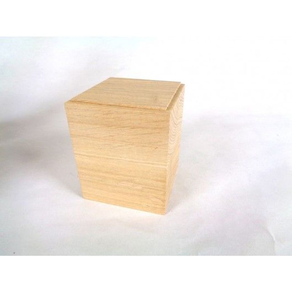 Sculptures, statuettes et miniatures - Socle chêne pour statue 8x8x10 cm - CALAOSHOP