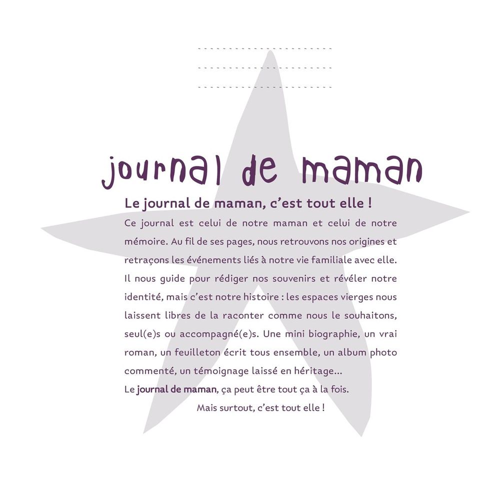 Stationery - recycled mom's journal - PATRICIA DORÉ