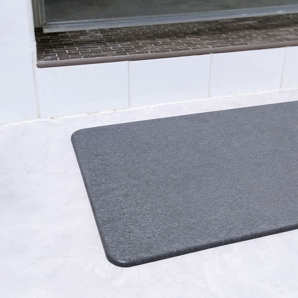 Autres tapis - Tapis de bain en pierre absorbante anti dérapant sans odeur anti moisissure diatomite noir gris blanc - OSNA