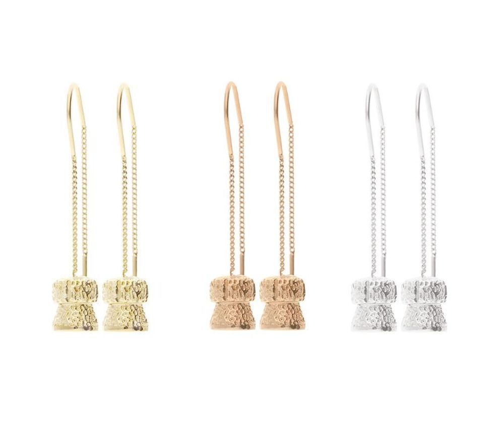 Cadeaux - Le Bouchon Boucles d'oreilles - CHAMPAGNE EVERY DAY