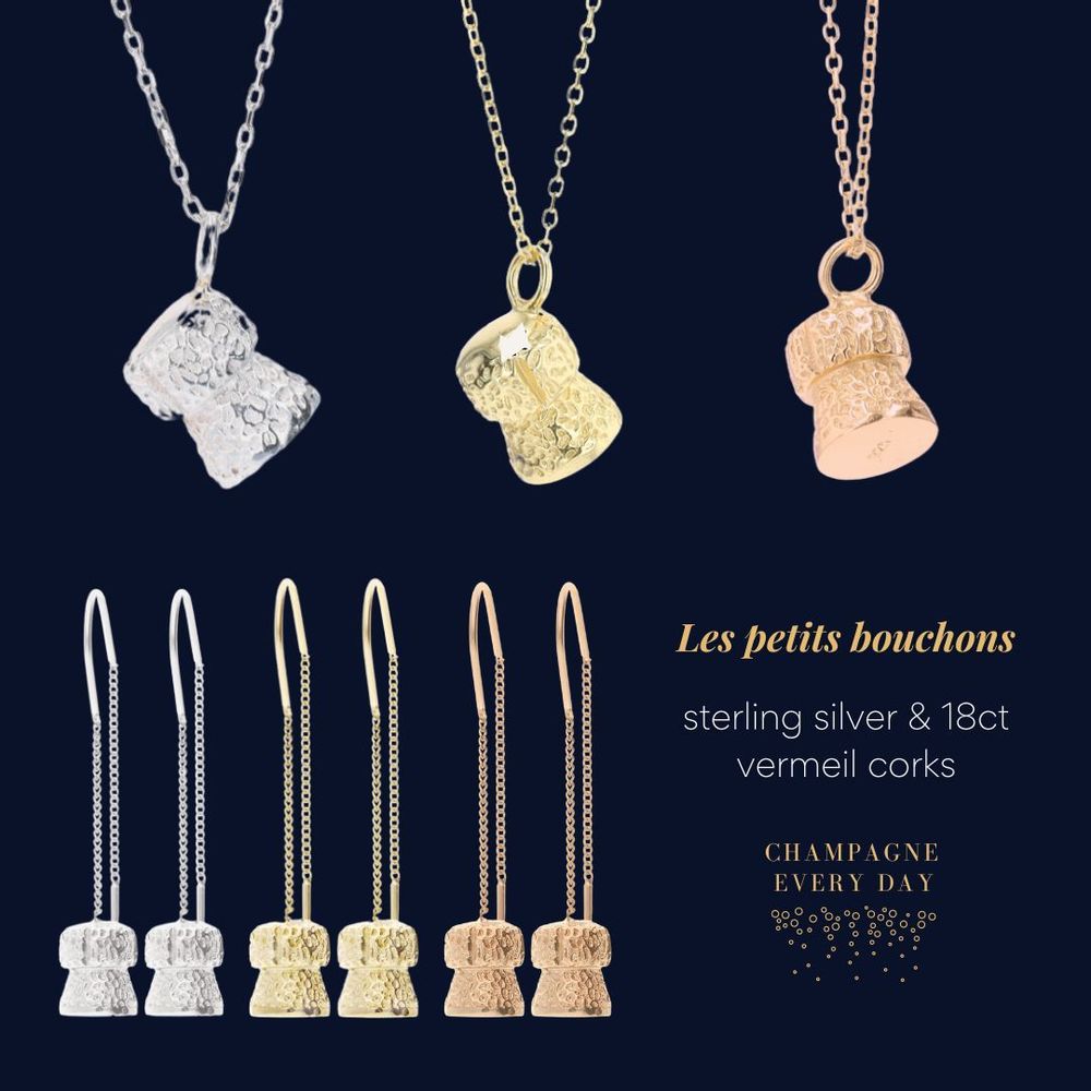 Cadeaux - Le Bouchon Boucles d'oreilles - CHAMPAGNE EVERY DAY