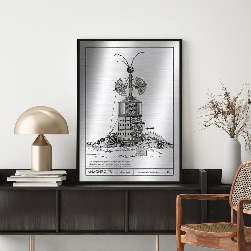 Office design and planning - Art poster on metal - Hurdy-gurdy of exaltation - ANACHRONES