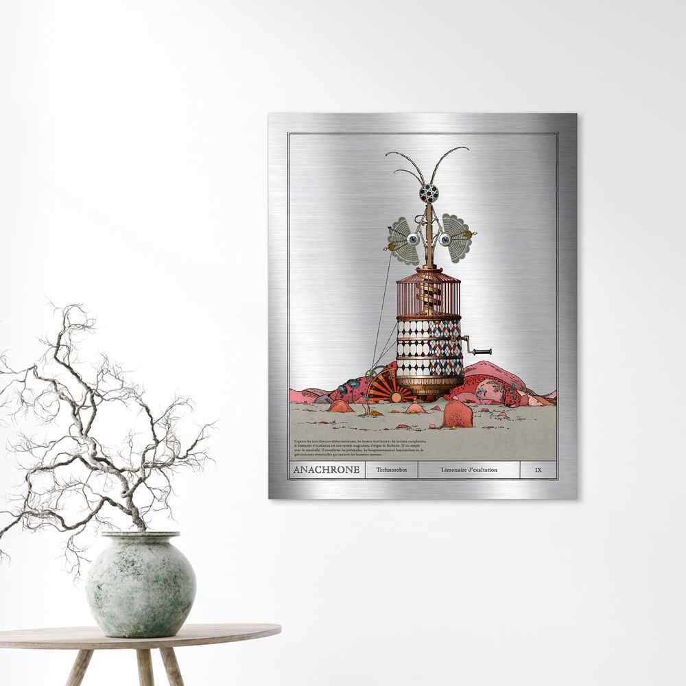 Office design and planning - Art poster on metal - Hurdy-gurdy of exaltation - ANACHRONES