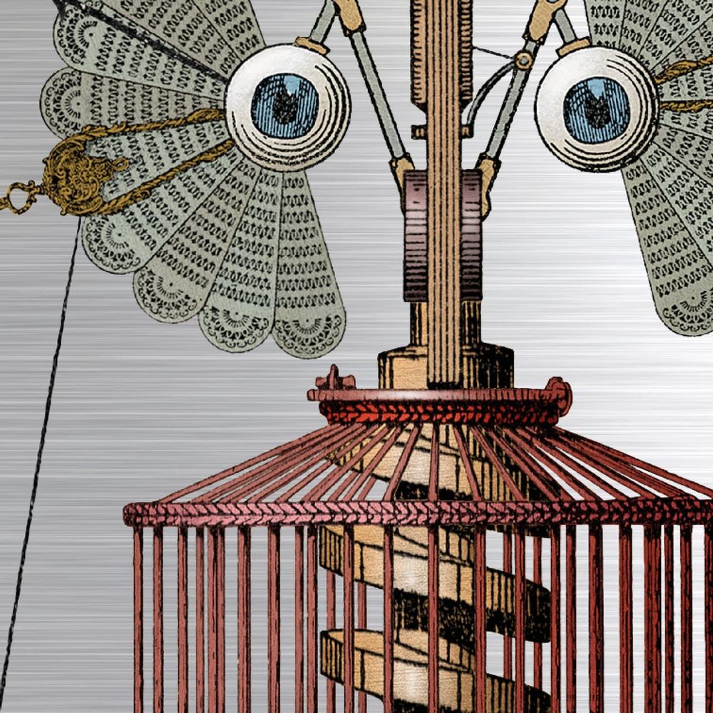 Office design and planning - Art poster on metal - Hurdy-gurdy of exaltation - ANACHRONES