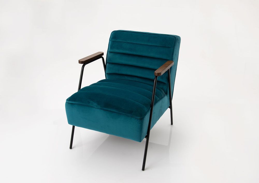 Fauteuils - FAUTEUIL HUTCH BLEU - - AMADEUS