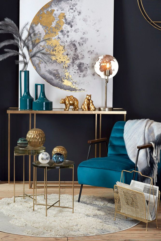 Fauteuils - FAUTEUIL HUTCH BLEU - - AMADEUS