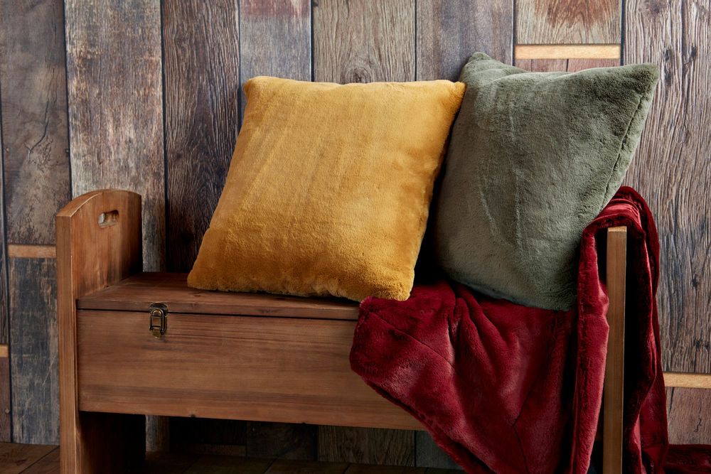 Fabric cushions - CUSHION LUXE CAMEL 50X50 - - AMADEUS