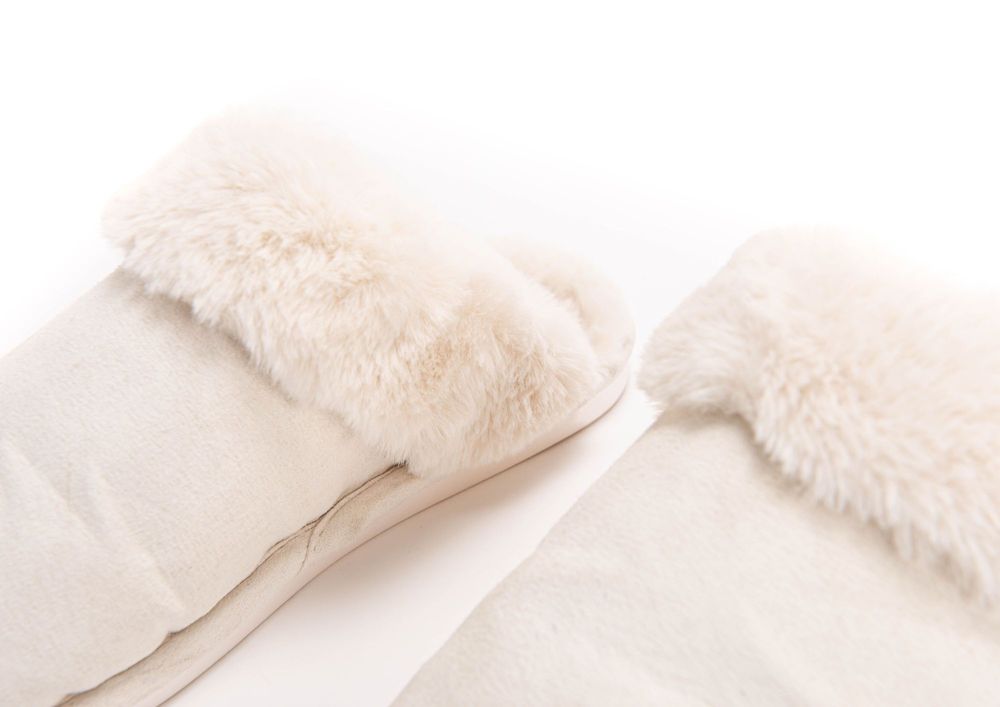 Vêtements de nuit - CHAUSSON LUXE CREME 39/40 - - AMADEUS