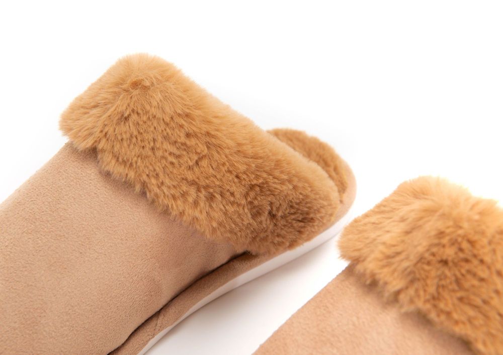 Vêtements de nuit - CHAUSSON LUXE CAMEL 39/40 - - AMADEUS