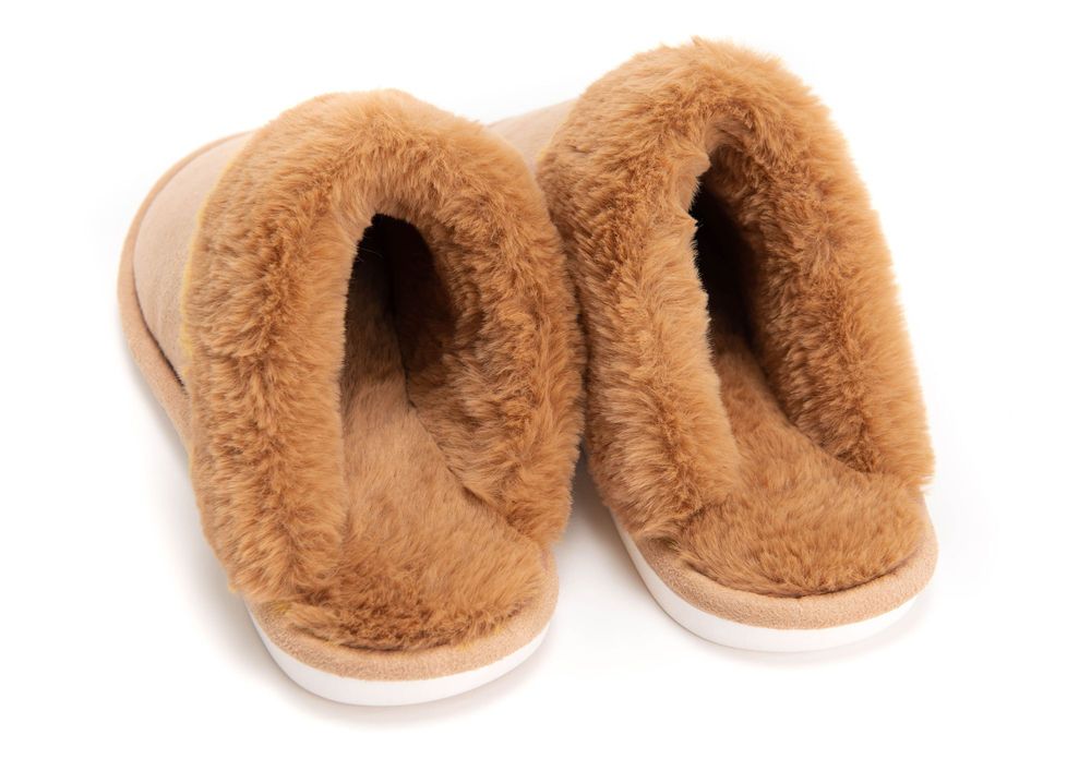Vêtements de nuit - CHAUSSON LUXE CAMEL 39/40 - - AMADEUS