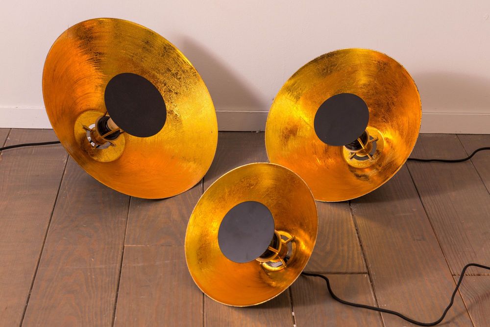 Table lamps - LAMP TABLE SAMY NOIR/OR PM   -E27_25W - AMADEUS
