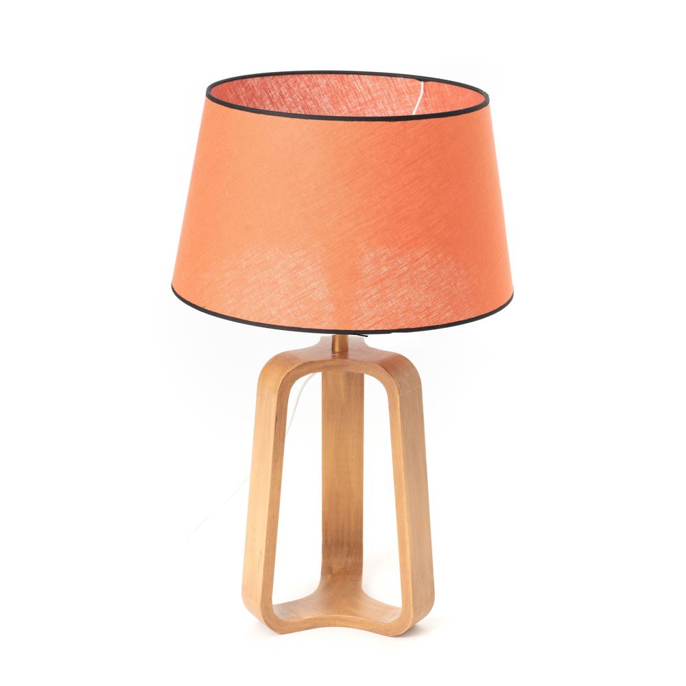 Table lamps - LAMP TABLE SELVA AJ LIN BRIQUE -E27_40W - AMADEUS