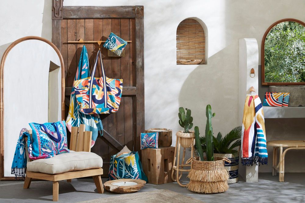 Serviettes de bain - FOUTAH CANOPE 100X200CM - - AMADEUS