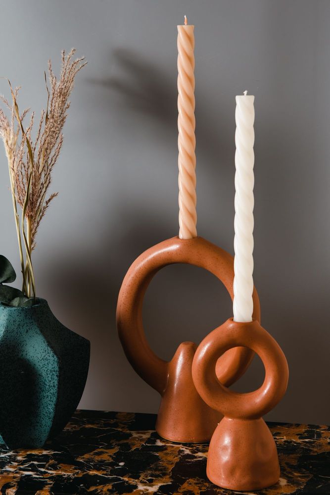 Candlesticks and candle holders - CHANDELIER NATURE H18  - - AMADEUS