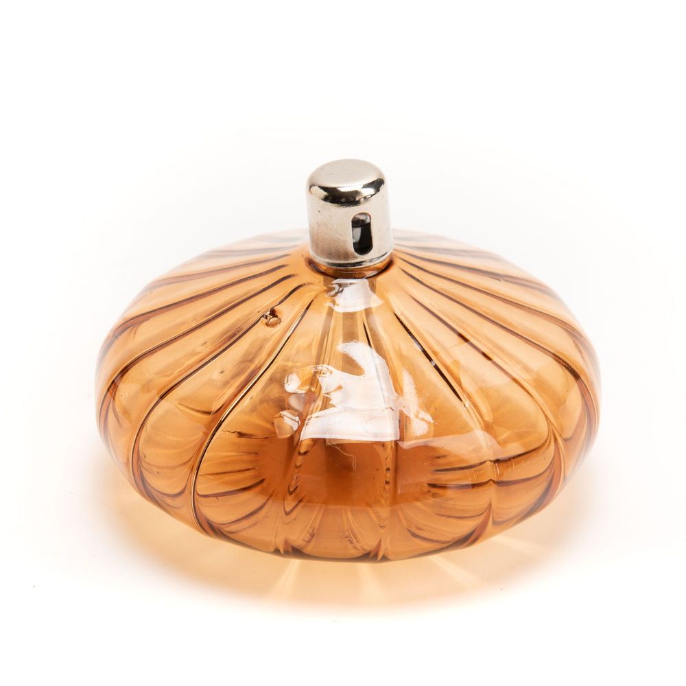 Lampes sans fil - LAMPE A HUILE PLATE L10 AMBRE - - AMADEUS