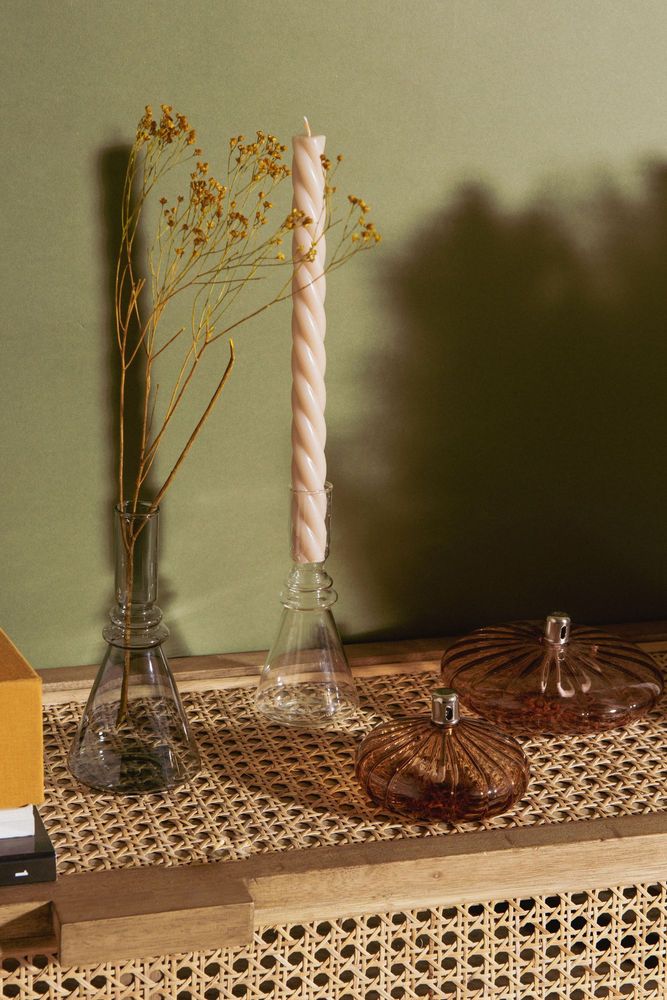 Lampes sans fil - LAMPE A HUILE PLATE L10 AMBRE - - AMADEUS