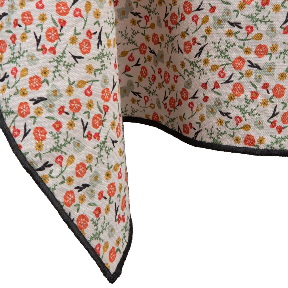 Table cloths - TABLECLOTHE FLORE LINEN VISCO - - AMADEUS