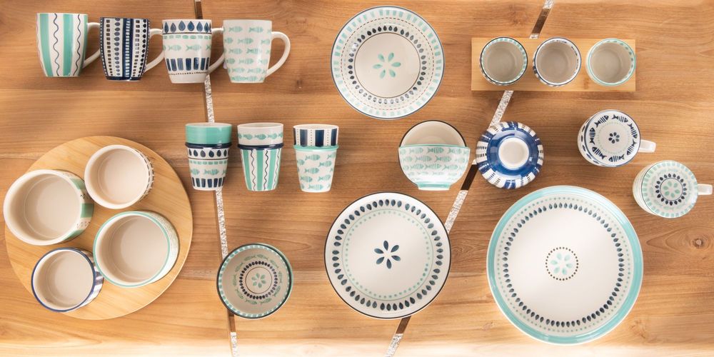 Plats et saladiers - PLAT + 4 BOLS PELUSO - - AMADEUS