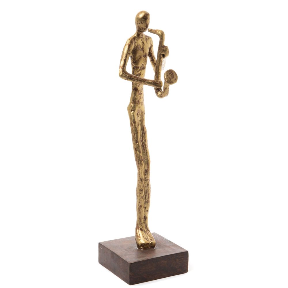 Sculptures, statuettes et miniatures - FIGURINE SAXOPHONISTE - - AMADEUS
