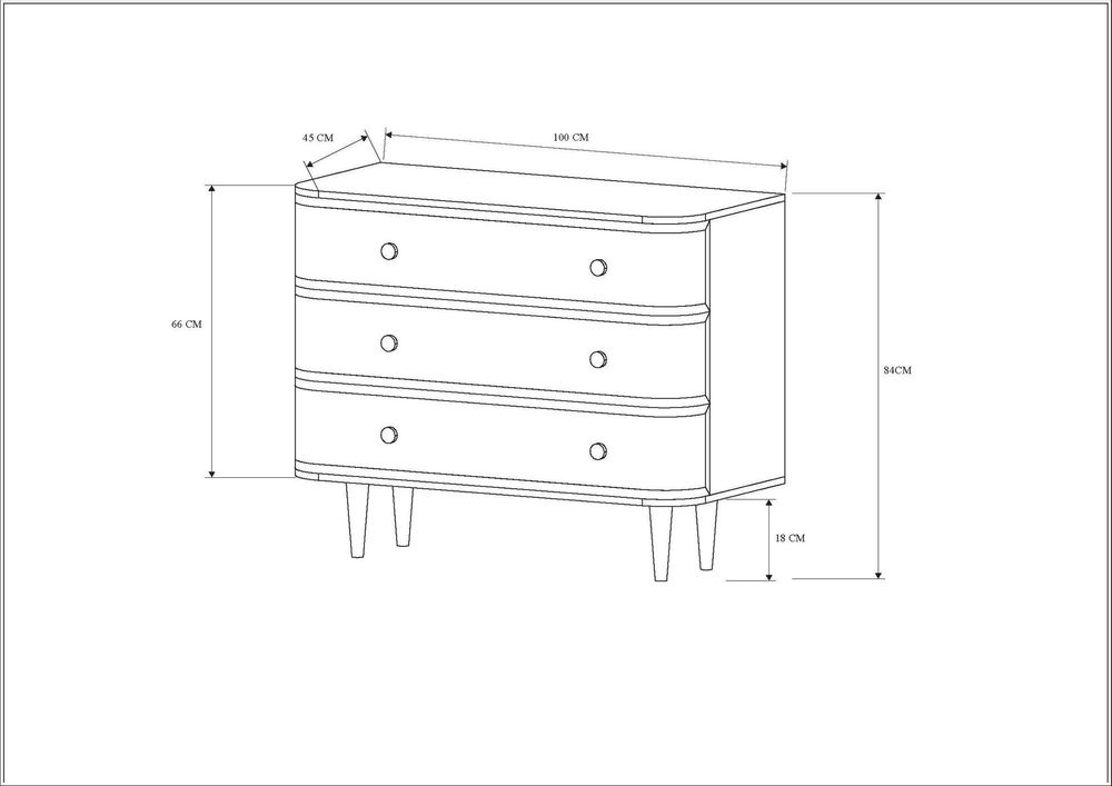 Commodes - COMMODE 4T OLGA - - AMADEUS