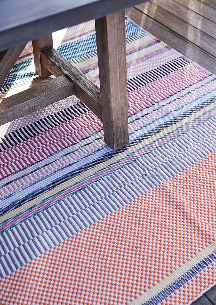 Garden textiles - Indoor & outdoor rug POPPY made from recycled plastic bottles - LIV INTERIOR