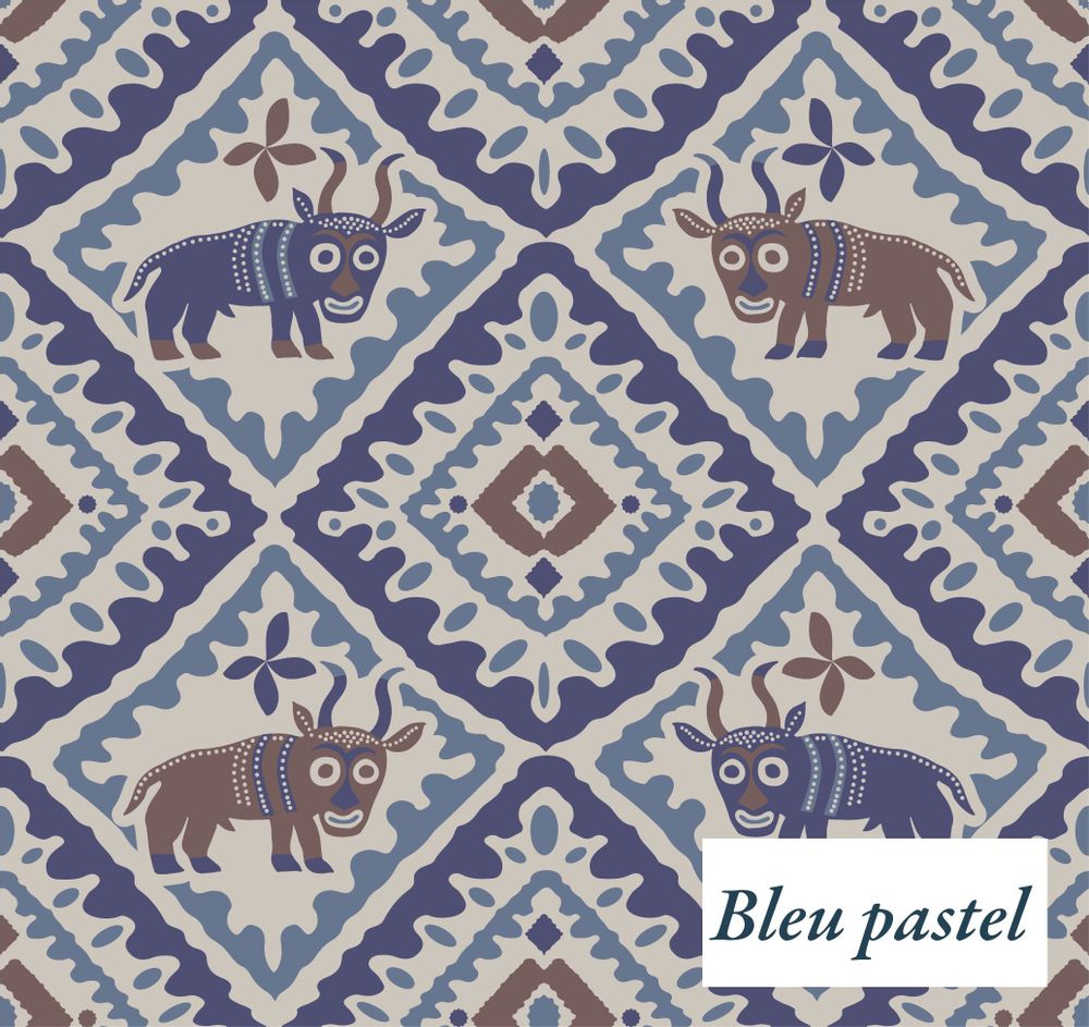 Upholstery fabrics - FON Velvet upholstery fabric L 140 x H 100 cm - L'ATELIER SONIA DAUBRY