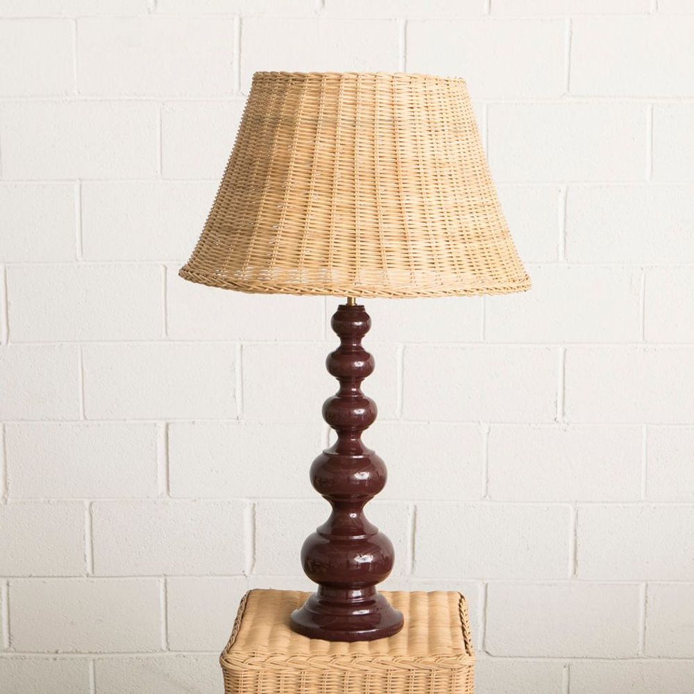 Table lamps - TUCANA wooden table lamp. - MAHE HOMEWARE